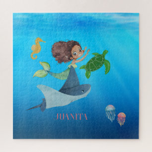 Personalized Mermaid Jigsaw Puzzle