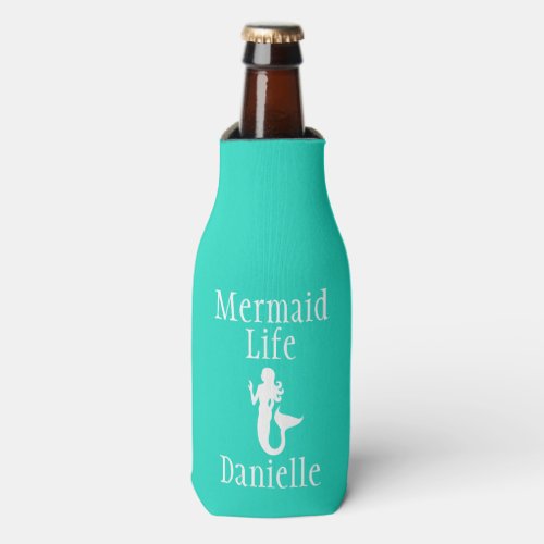 Personalized Mermaid Life Bottle Cooler