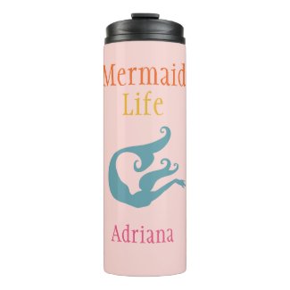 Personalized Mermaid LIfe Thermal Tumbler
