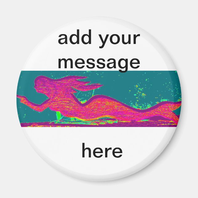 personalized mermaid magnet (Front)