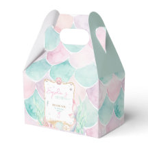 Personalized Mermaid Party Favor Box | Under the S