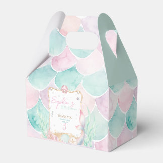 Personalized Mermaid Party Favor Box | Under the S