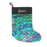 Personalized Mermaid Scale Stocking