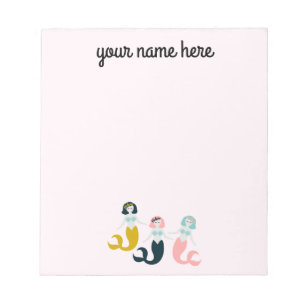 Personalized Mermaid Stationery Notepad