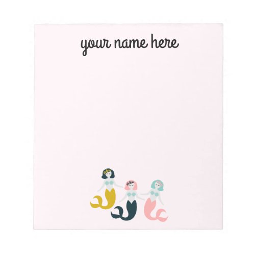 Personalized Mermaid Stationery Notepad