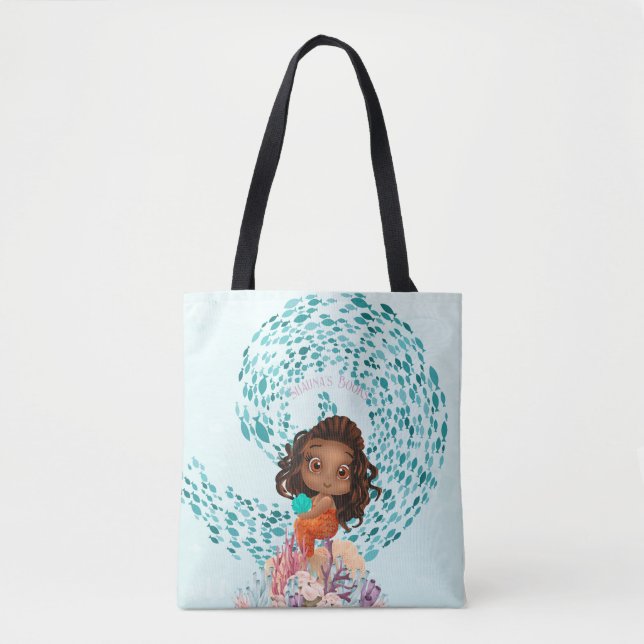 Personalized Mermaid  Tote Bag (Front)