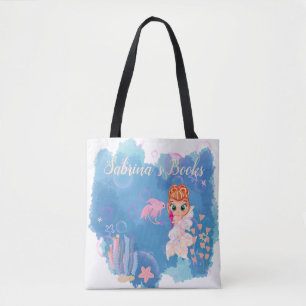 Personalized Mermaid  Tote Bag