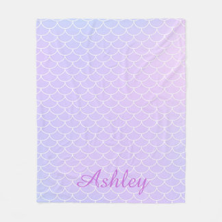 Personalized Mermaidcore Ocean Fantasy Fleece Blanket