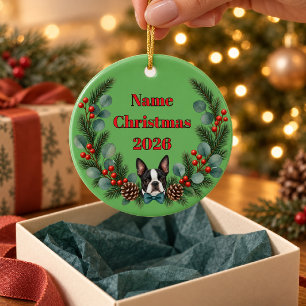 Personalized Merry and Slightly Unhinged Ceramic Ornament