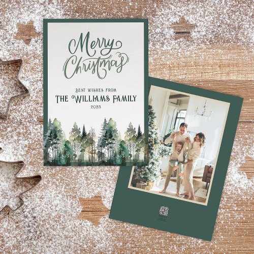 Personalized Merry Christmas Card with Photo