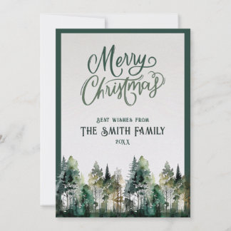 Personalized Merry Christmas Card with Photo+Text