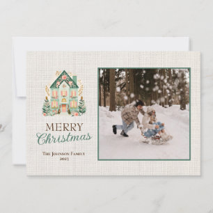 Personalized Merry Christmas Card with Photos