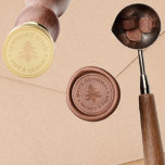 Personalized Merry Christmas Family Name Xmas Tree Wax Seal Stamp<br><div class="desc">Create your own custom, personalized, classic, elegant, classy, stylish, cute, fun, christmas tree "Merry Chrismas" polished solid 100% brass head with smooth wooden handle wax stamper, for sealing your season greetings holiday christmas cards, mail, gift favors, and so much more. Simply type in your name / couple's names / family...</div>