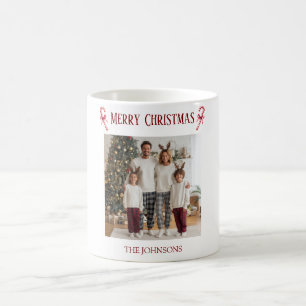 Personalized Merry Christmas Family Photo Mug 