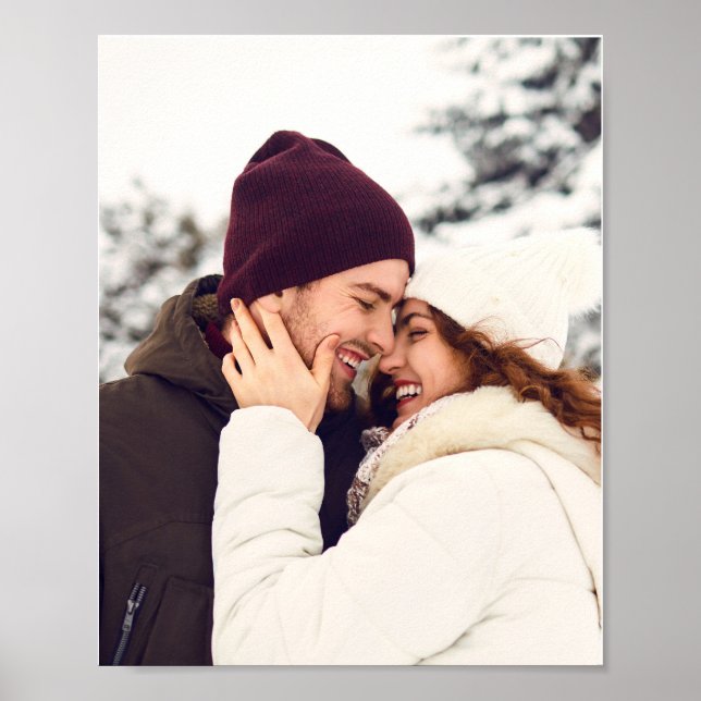 Personalized Merry Christmas Family Photo Poster (Front)