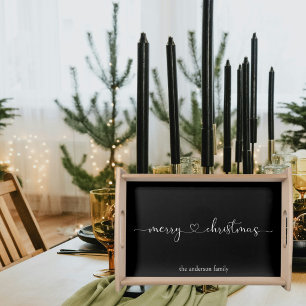 Personalized Merry Christmas Family Serving Tray