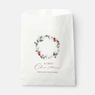 Personalized Merry Christmas Favor Bag