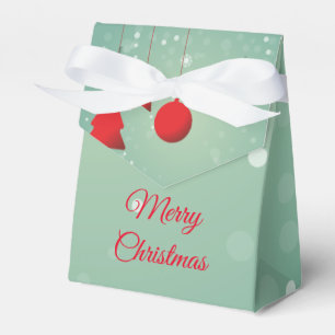 Personalized Merry Christmas Favor Boxes