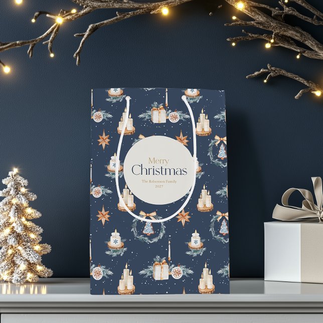 Personalized Merry Christmas Gift Bag  (Creator Uploaded)