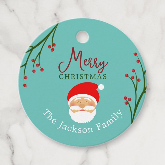 Personalized Merry Christmas Gift Tag (Front)