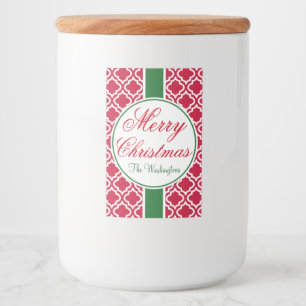 Personalized Merry Christmas Gift Tag Food Labels