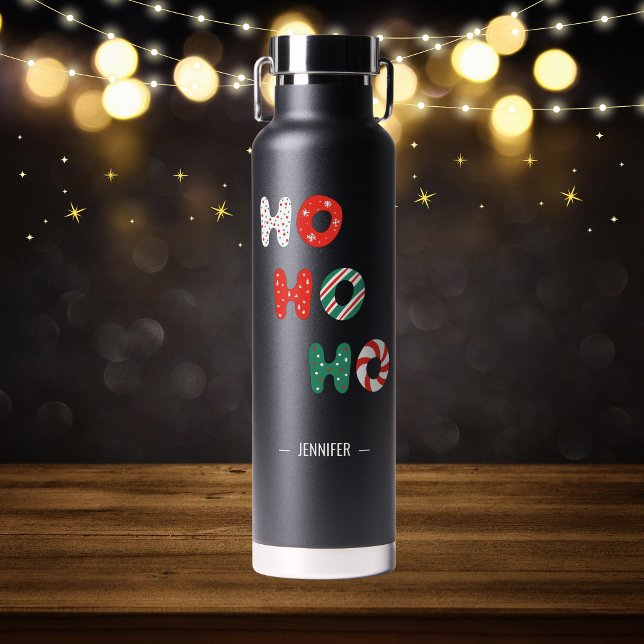 Personalized Merry Christmas Gift Water Bottle (Creator Uploaded)
