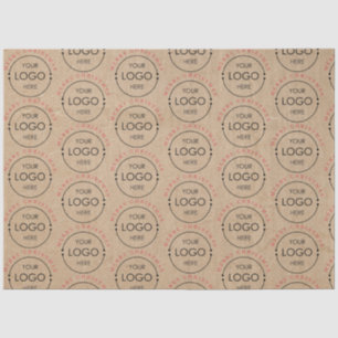 Personalized Merry Christmas Kraft Business Logo Tissue Paper