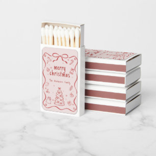 Personalized Merry Christmas Matchbox Matchboxes