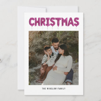 Personalized Merry Christmas Photo Card – Editable