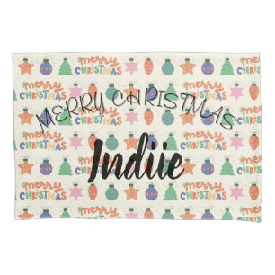 Personalized Merry Christmas Pillowcase