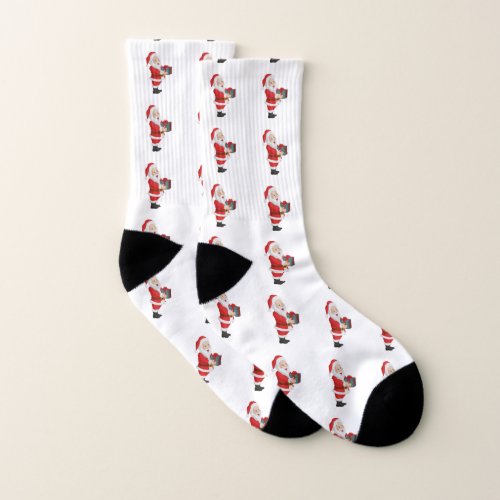 Personalized Merry Christmas Santa Decoration Socks