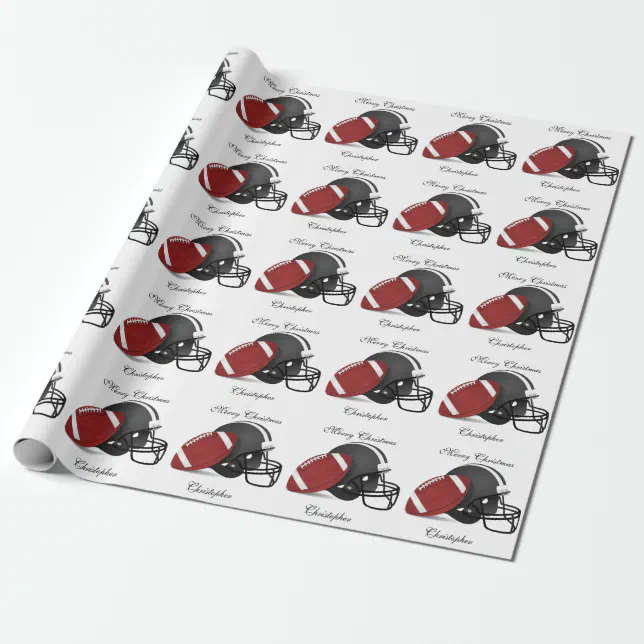 Personalized Merry Christmas Sports Wrapping Paper Zazzle