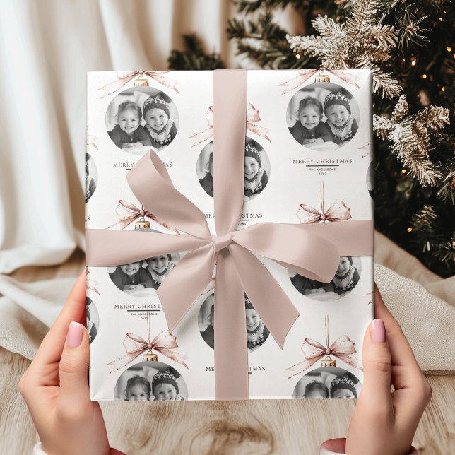 "Personalized Merry Christmas with Photo Wrapping Paper (Creator Uploaded)