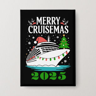 Personalized Merry Cruisemas Cruise Ship Family Button