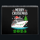 Personalized Merry Cruisemas Cruise Ship Family Calendar<br><div class="desc">Personalized Merry Cruisemas Cruise Ship Family Christmas Funny</div>