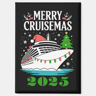 Personalized Merry Cruisemas Cruise Ship Family Magnet