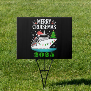 Personalized Merry Cruisemas Cruise Ship Family  Sign