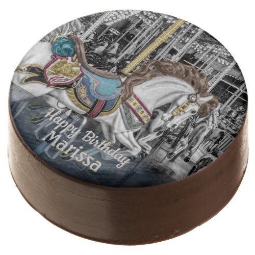 Personalized Merry Go Round Carousel Photography Chocolate Covered Oreo