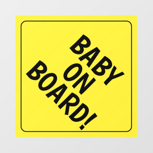 Personalized Message Baby On Board Car Decal