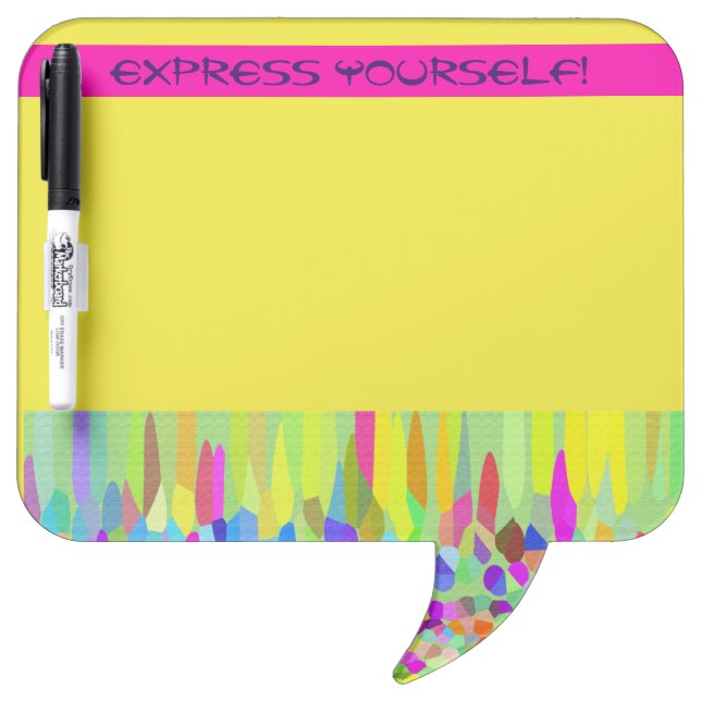 Personalized Message Board in Artsy Garden Fringe (Front)