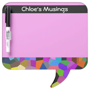 Personalized Message Board in Confetti