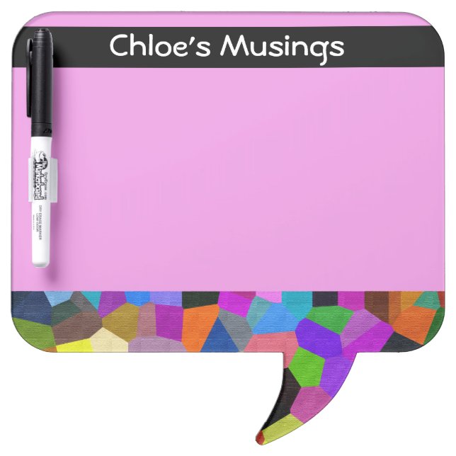 Personalized Message Board in Confetti (Front)