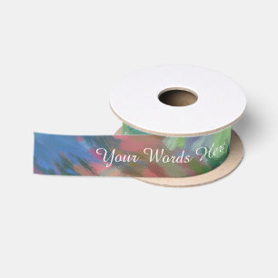 Personalized Message: Colorful Abstract Ribbon
