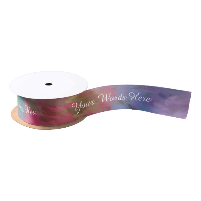 Personalized Message: Colorful Abstract Ribbon (Spool)