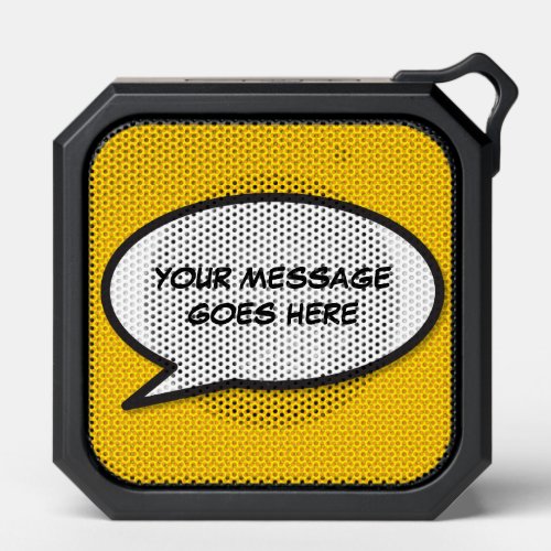 Personalized Message Comic Book Speech Bubble Bluetooth Speaker