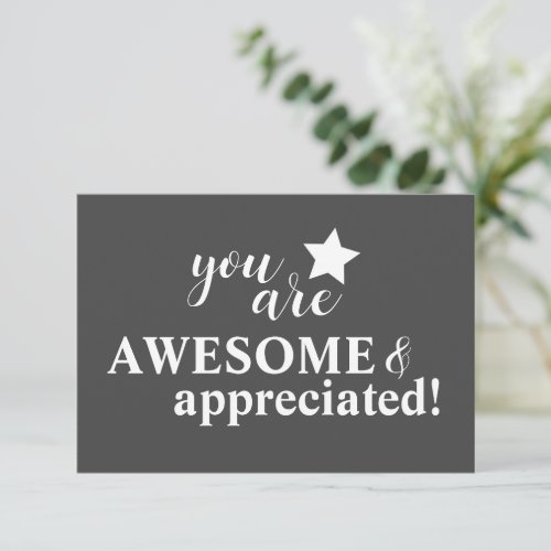 Personalized Message Employee Appreciation Thank You Card