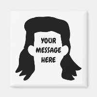 Personalized Message Funny Mullet Illustration