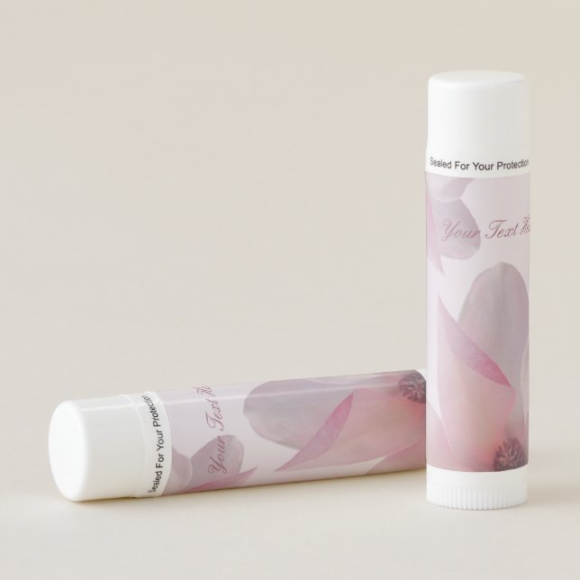 Personalized Message Japanese Magnolia Lip Gloss- Lip Balm (Front)