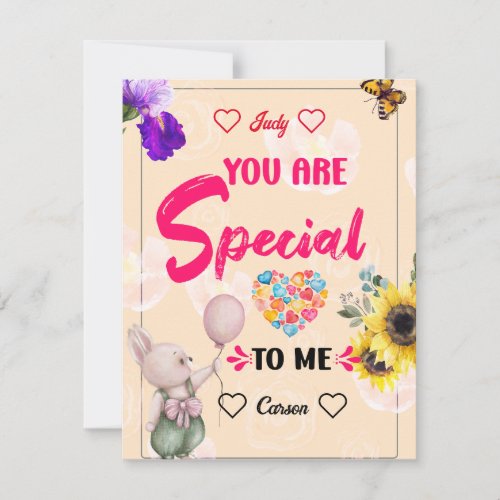 Personalized Messages For Your Love Thank You Card