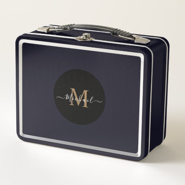 Personalized Metal Lunchbox – Add QR Code & Name (Front)